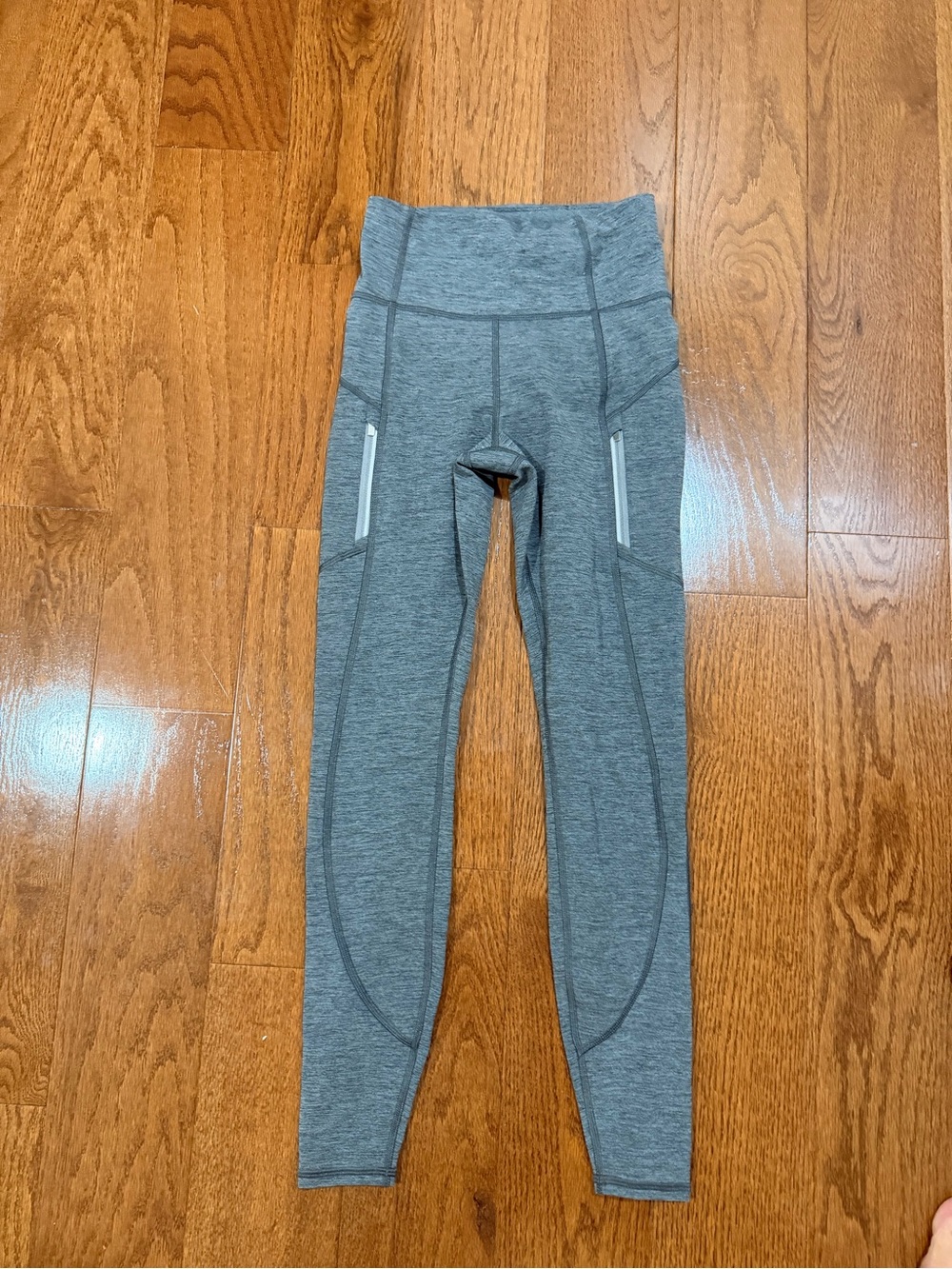 Athleta Rainer Heather Gray High-Waist Performance Leggings